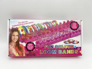 Kreativní sada na výrobu náramků Loom Band 600 ks