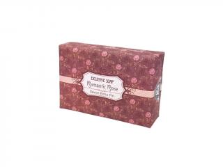 Luxusní přírodní mýdlo s vůní v dekorovaném obalu, Romantic Rose - 200 g