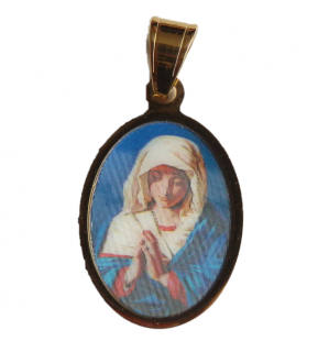 Ocelový přívěsek madonka