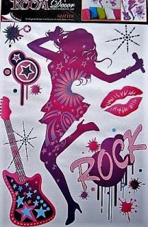 Pokojová dekorace samolepící ROCK 58 x 42 cm