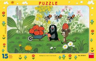 Puzzle Krtek na výletě 15 dílků