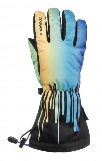 Dětské lyžařské rukavice Relax Puzzy RR15K unior (black) věk: 12