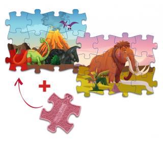 Everlasting Puzzle - Dinosauři/Pravěk Varianta: Brachiosaurus/Mamut