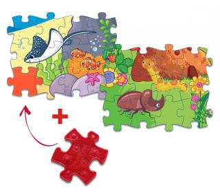 Everlasting Puzzle - Podmořský svět/Hmyz Varianta: Rejnok/Housenka