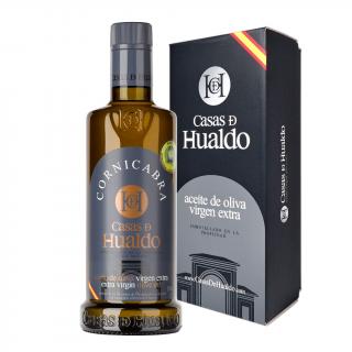 Casas de Hualdo Cornicabra 500 ml – prémiový extra panenský olivový olej v dárkové kazetě