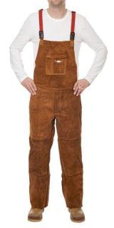 Kalhoty s laclem svářečské WELDAS  svářecí kalhoty z kůže Velikost: XL