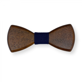 Dřevěný motýlek Bow Sapele Navy