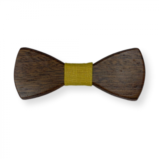 Dřevěný motýlek Bow Sapele Yellow