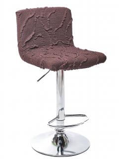 Potah na barovou židli CAMILA Barva: Hnědá