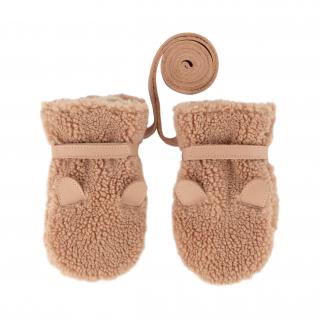 Donsje Kožené rukavice Richy Mittens Teddy Bear Velikost: 12-24 m