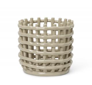 fermLIVING Keramický košík Small Cashmere  fermLIVING Ceramic Basket Small Cashmere