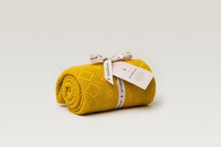 Garbo&Friends Crochet Ollie Cotton Blanket Mustard