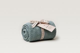 Garbo&Friends Crochet Ollie Cotton Blanket Teal