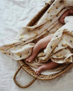 Garbo&Friends Muslin Swaddle Blanket Mimosa