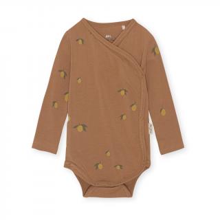 Konges Sløjd Body Lemon Brown  Konges Sløjd Newborn Body Velikost: 12 měsíců