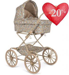 Konges Slojd Hluboký kočárek pro panenky Bibi Fleur  Konges Sløjd Dolls Pram