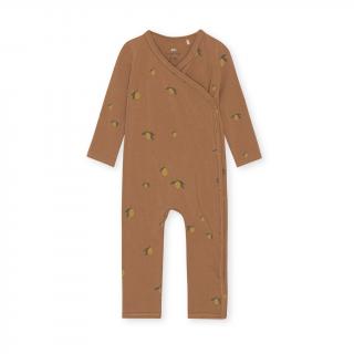 Konges Sløjd Pyžamko Lemon Brown  Konges Sløjd Basic Newborn Onesie Velikost: 0-1 měsíc