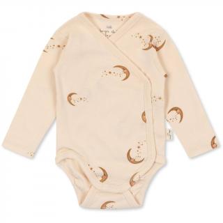 Konges Sløjd Zavinovací body Moon Blush  Konges Sløjd Classic Long Sleeve Newborn Body Velikost: 0-1 měsíc