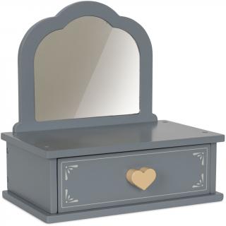 Konges Slojd Zrcátko se šuplíčkem  Konges Sløjd Wooden Makeup Mirror with Drawer