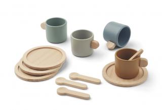 Liewood Dřevěné servírovací nádobí Callum Blue  Liewood Callum Play Tableware