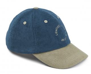 Liewood Manšestrová kšiltovka Danny Surf Blue  Liewood Danny Corduroy Cap Velikost: 53 cm /5-7 let