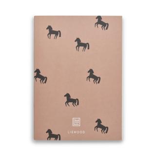Liewood Nelinkovaný sešit Jae Horse  Liewood Jae Notebook Medium