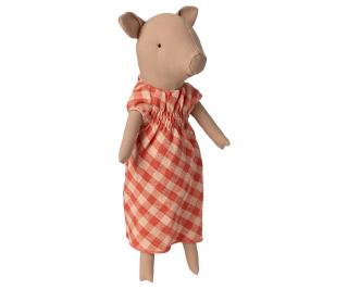 Maileg Lněná paní prasátková  Maileg Pig, Dress