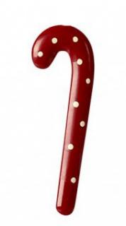 Maileg Vánoční kovová ozdoba Cukrová hůlka Vzor: S půntíčky