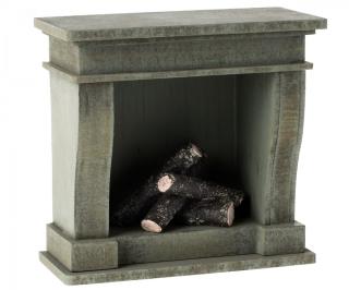 Maileg Velká dřevěná krbová římsa  Maileg Miniature Fireplace