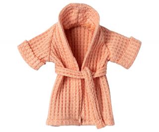 Maileg Župánek pro myšku Coral  Maileg Bathrobe, Mouse Coral