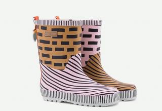 Sticky Lemon Rainboots Special Edition - powder/pruhy Velikost: 23