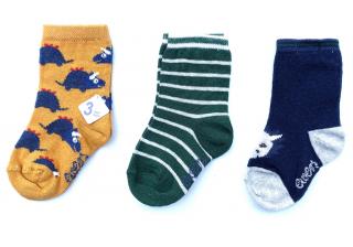 Chlapecké ponožky Dinosaur (3 páry) Velikost: EU 27-30