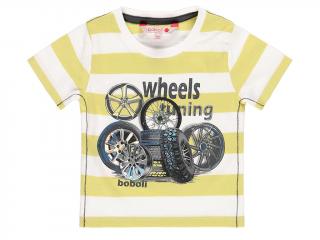 Chlapecké pruhované tričko Wheels Velikost: 110
