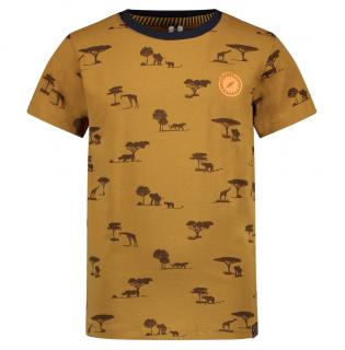 Chlapecké tričko hnědé se safari zvířátky Velikost: 110