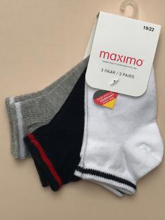 Dětské ponožky jednobarevné (3 páry) Velikost: EU 19-22