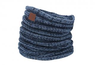 Dětský nákrčník tunel pletený modrý jeans
