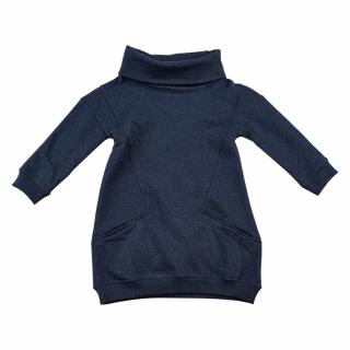 Dívčí mikinové šaty Navy tmavě modré Velikost: 128