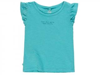 Dívčí tričko s volánky Aquarius modré Organic Velikost: 104