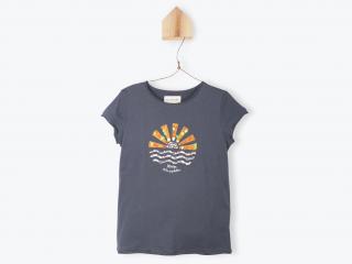 Dívčí tričko Východ slunce Organic šedé Velikost: 104