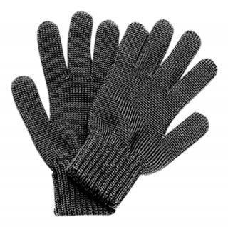 Pletené prstové rukavice Merino Antracit Velikost: 3
