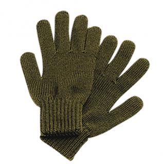 Pletené prstové rukavice Merino Zelené Velikost: 4
