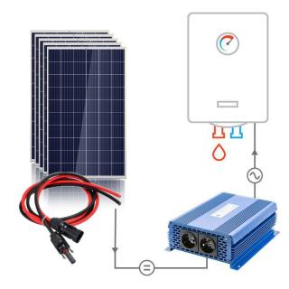 Sada pro ohřev vody 1,4kWp +  MPPT ECO SOLAR Boost