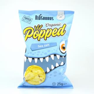 Biosaurus  Popped  s příchutí mořské soli 25g