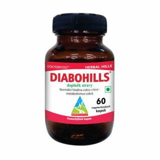 Diabohills - doplněk stravy - Herbal Hills 60 veg. kapslí (normální hladina cukru v krvi - metabolismus cukrů)