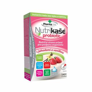 Nutrikaše probiotic s jahodami a vanilkou - Mogador 3x60g