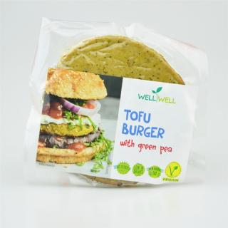 Tofuburger se zeleným hráškem - WELLWELL 100g