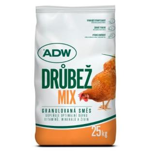 ADW KS BR3 Krmivo pro brojlery expandované granule 25 Kg (Kompletní krmná směs ve formě granulí, která živinově navazuje na BR2. Je určena pro kuřata od 5. týdne staří nebo o váze cca 1,5kg a více. Zabezpečuje nárůst svaloviny na konci výkrmu. Neobsahuje)