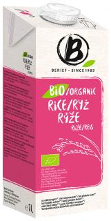 Bio rýžový nápoj Natur BERIEF 1 l (Tento rýžový nápoj (běžně označovaný jako rýžové mléko) je vyroben z bio rýže a neobsahuje žádný přidaný cukr ani jiné sladidlo. I tak má velmi příjemnou nasládlou chuť, kterou mu dodává přírodně fermentovaná rýže.)