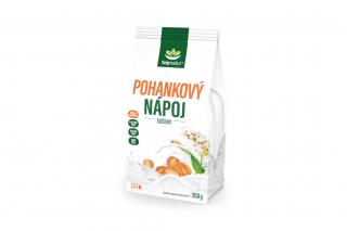 Pohankový nápoj sušený Topnatur 350 g (Pohankový nápoj má lahodnou chuť a vůni ,je přirozeně bezlepkový a bezlaktózový. Nápoj obsahuje speciálně upravenou pohankovou mouku, která přispívá k normální funkci dýchacího a kardiovaskulárního systému. )