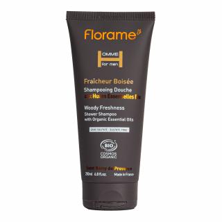 Sprchový šampon HOMME Woody Freshness 200 ml BIO   FLORAME